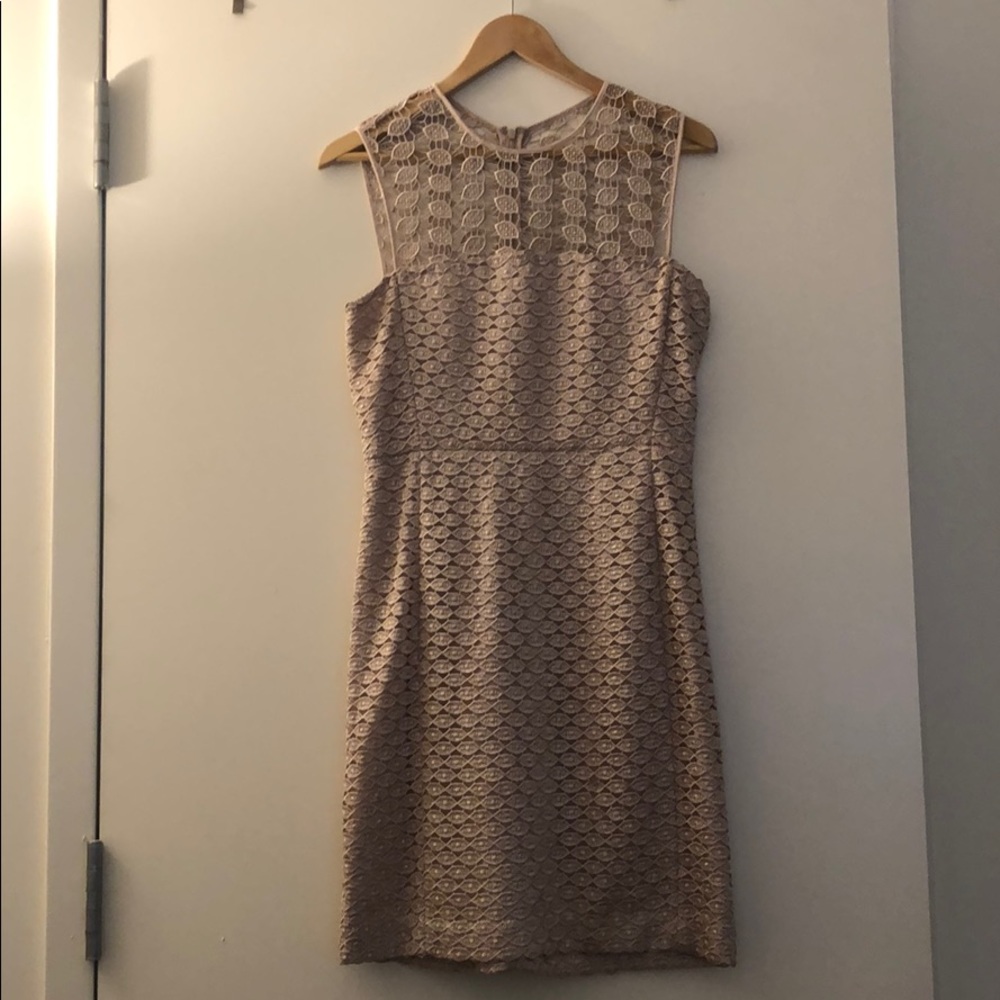 DVF Light Pink Lace Dress